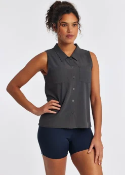 Oiselle Benjamina Button Sleeveless