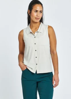 Oiselle Benjamina Button Sleeveless