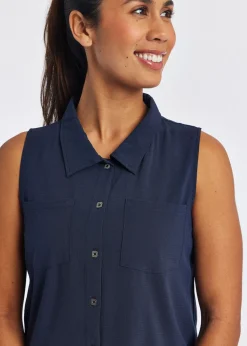 Oiselle Benjamina Button Sleeveless