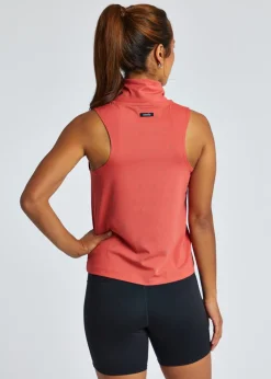 Online Oiselle Firecracker Mock Neck Tank