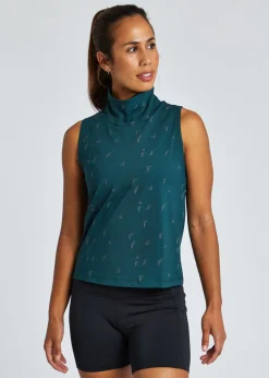 Online Oiselle Firecracker Mock Neck Tank