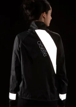 Discount Oiselle Firecracker Reflective Half Zip Black