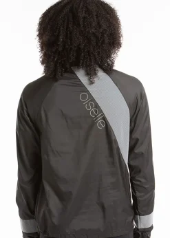 Discount Oiselle Firecracker Reflective Half Zip Black