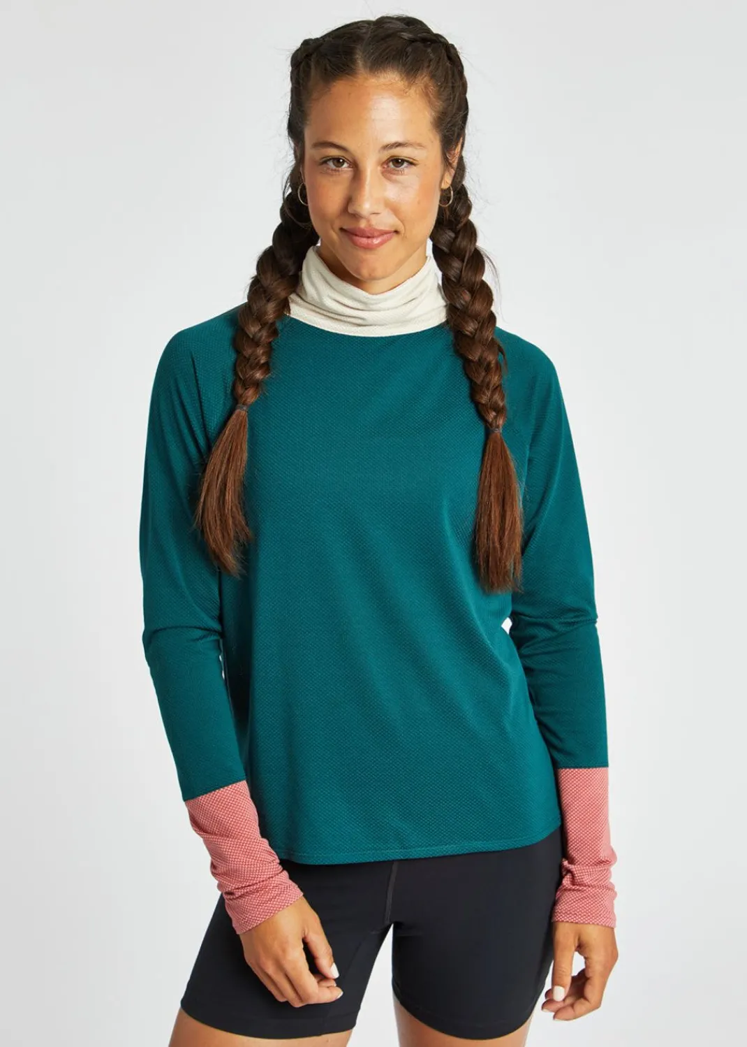 Clearance Oiselle Flyout Mock Neck Long Sleeve