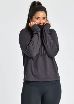 New Oiselle Herringbird Hoodie Black