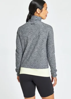 Discount Oiselle Lux Mile One Pullover Black/White