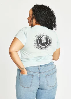 Sale Oiselle R4Aw V-Neck Tee Mist