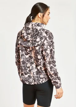 Clearance Oiselle Seattle Showers Anorak Rose Botanical Print