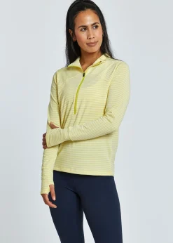 Discount Oiselle Striped Half Zip