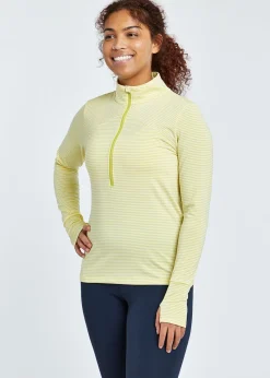 Discount Oiselle Striped Half Zip