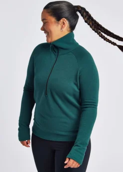 Outlet Oiselle Wazzie Wool Jacquard Half Zip