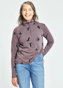 Outlet Oiselle Wazzie Wool Jacquard Half Zip