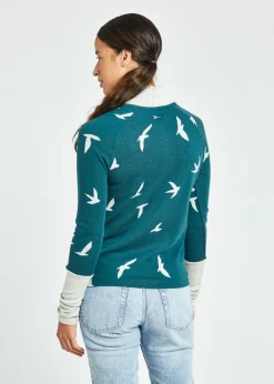 Oiselle Wazzie Wool Jacquard Mock Neck Long Sleeve