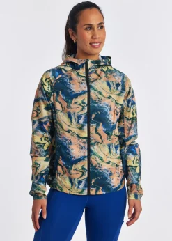Clearance Oiselle Whirlwind Jacket Bright Marble